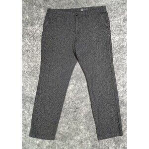 GAP Slim Vintage Chino Pants Men's FIT 36.5x30 Gray TAG 36x32 Flat Front Cotton